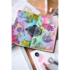 Sizzix Studio Stamp & Stencils Set - Mark Montano / Stitches