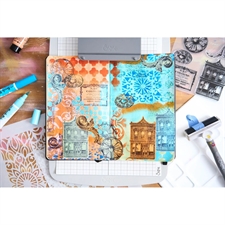 Sizzix Studio Stamp & Stencils Set - Mark Montano / Build It