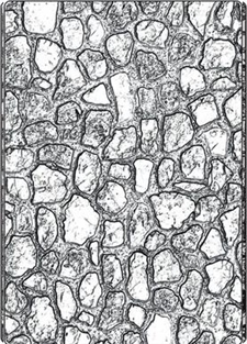 Sizzix 3D Embossing Folder A5 - Tim Holtz / Cobblestone