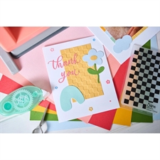 Sizzix Embossing Folder 2D Mini - Checkered Pattern