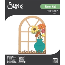 Sizzix Thinlits - Windowsill, Flowers & Vase by Eileen Hull