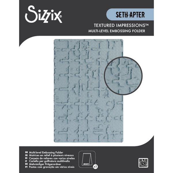 Sizzix Multi-Level Embossing Folder by Seth Apter - Grid Graph