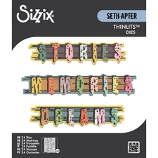Sizzix Thinlits by Seth Apter - Word Wafers #2