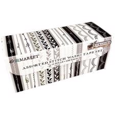 49 and Market Washi Tape - Assorted Stitch (12 rolls)