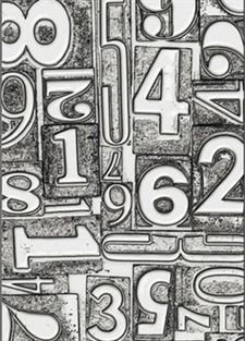 Sizzix 3D Embossing Folder A5 - Tim Holtz / Numbered