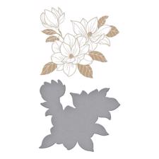 Spellbinders Hot Foil Plate - Magnolia Glimmer Blooms (incl. die)