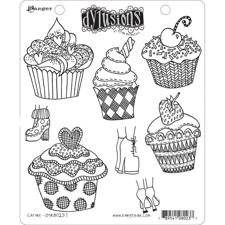 Cling Rubber Stamp Set - Dylusions / Eat Me