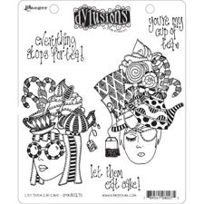 Cling Rubber Stamp Set - Dylusions / Let Them Eat Cake