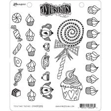 Cling Rubber Stamp Set - Dylusions / Tea Time Treats