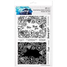 Simon Hurley Clear Stamp Set - Bold Bouquet