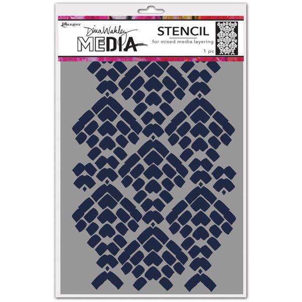 Dina Wakley Stencil - Mosaic Cobblestone