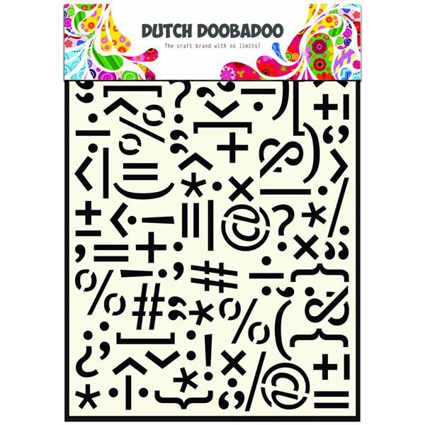 Doobadoo Mask Art - A5 Stencil / Punctuation