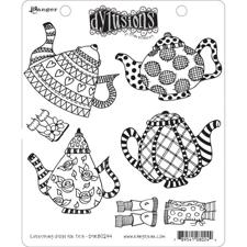 Cling Rubber Stamp Set - Dylusions / Everything Stops for Tea