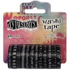 Dylusion - Washi Tape Set / Black (12 ruller)