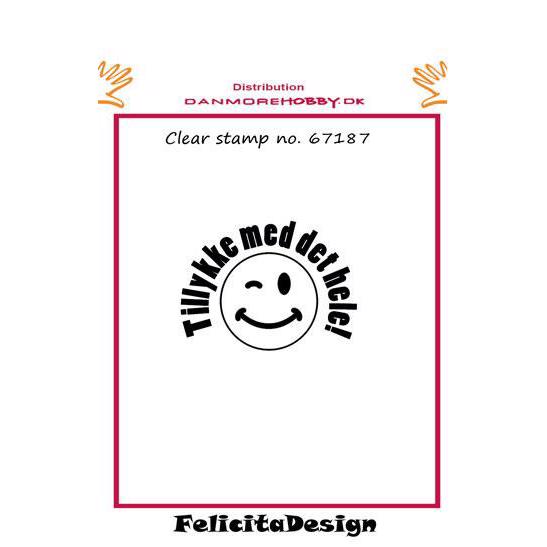 Clearstamp Felicita Design - Tillykke med det Hele