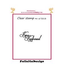 Clearstamp Felicita Design - Kære Konfirmand