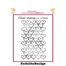 Clearstamp Felicita Design - Hjerter