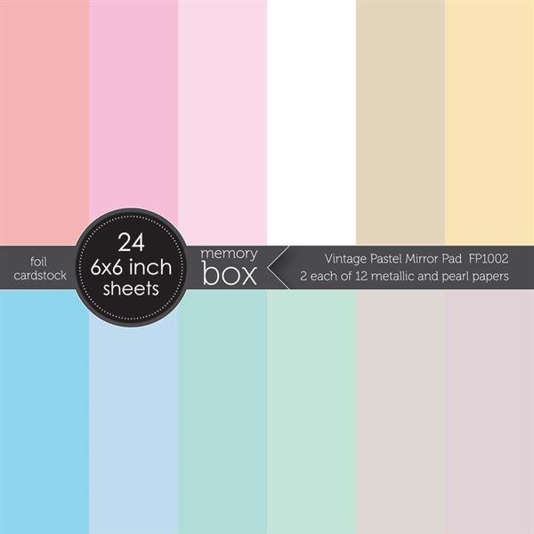 Memory Box Paper Pad 6x6" - Mirror Paper Pad / Pastel