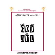 Clearstamp Felicita Design - God Jul (pakker)