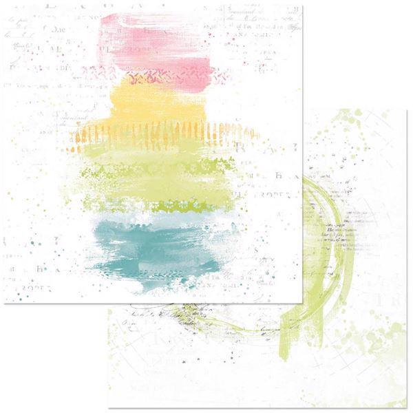 49 and Market Paper 12x12" - Spectrum Sherbet Painted Foundations / Rainbow