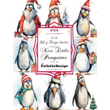 Felicita Design Card Toppers (7x10 cm) - Nice Little Penguins