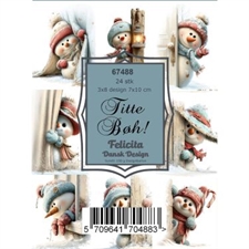 Felicita Design Card Toppers (7x10 cm) - Titte Bøh!