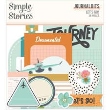 Simple Stories Die Cuts - Journal Bits / Let's Go