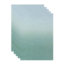 Tonic / Craft Perfect Ombre Card A4 - Opalescent Green