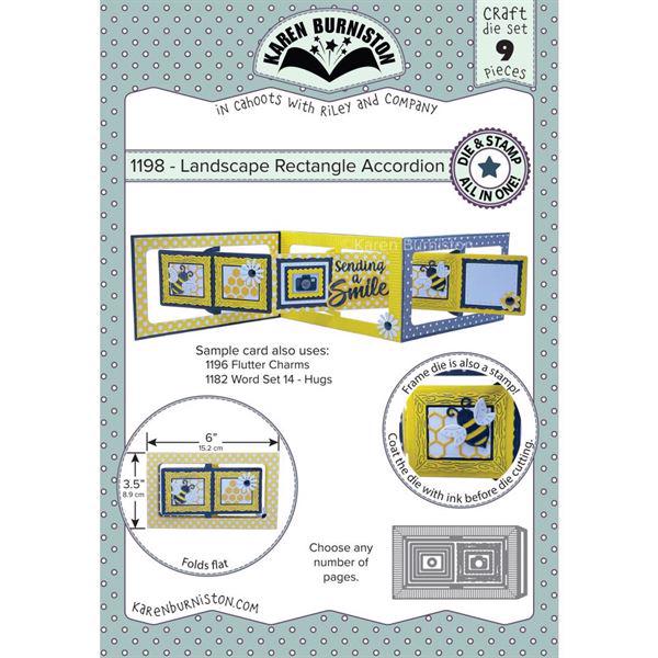 Karen Burniston Die Landscape Rectangles Accordion