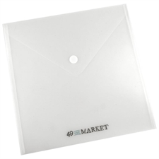 49 and Market Flat Storage Envelope - Plastlomme m. klap 12x12"