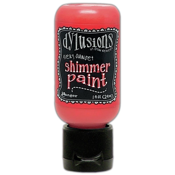 Dylusion SHIMMER Paint - Fiery Sunset