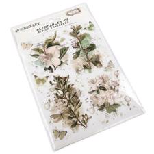 49 and Market Essential Rub-Ons - Blendables 01 (rosa blomster) 6x8" (2 ark)