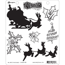 Cling Rubber Stamp Set - Dylusions / Mr. Boo's Adventure