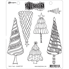 Cling Rubber Stamp Set - Dylusions / Tree Time