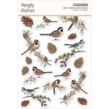 Simple Stories Die Cuts - Sticker Book / Simple Vintage Winter Woods