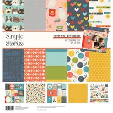 Simple Stories Paper Pack 12x12" Collection - Pet Shoppe Cat