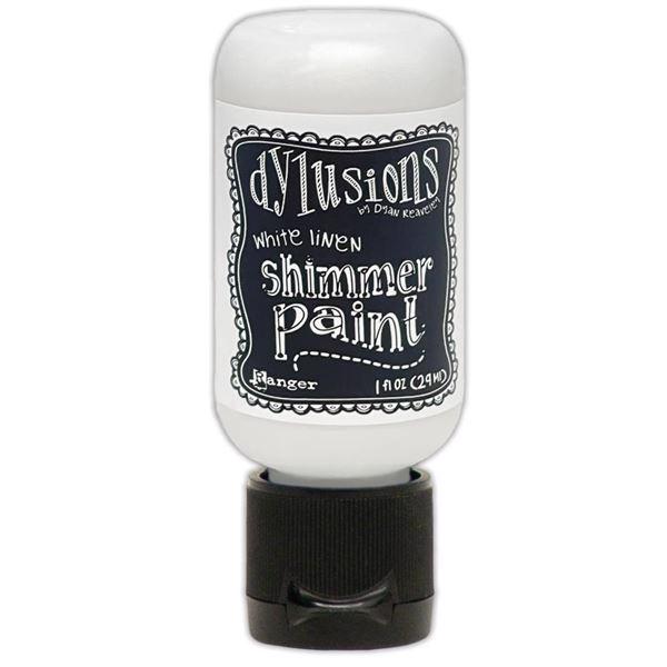 Dylusion SHIMMER Paint - White Linen