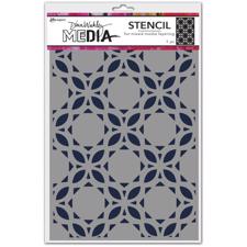 Dina Wakley Stencil - Curly Tile