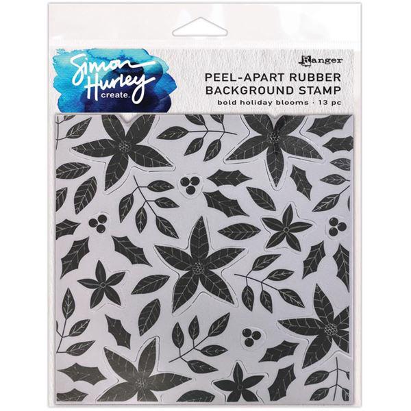 Simon Hurley Cling Stamp - Bold Holiday Blooms