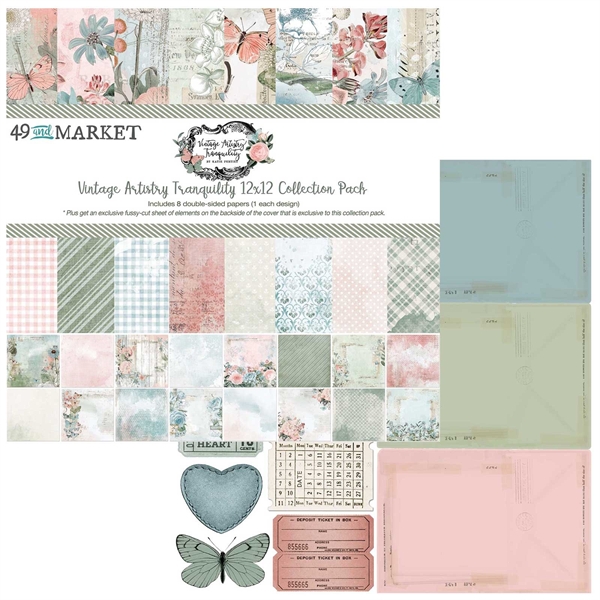 49 and Market Collection Pack 12x12 - Vintage Artistry Tranquility