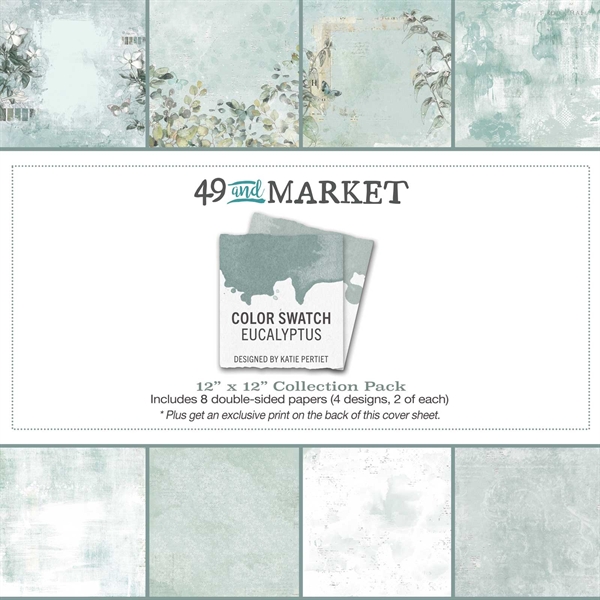 49 and Market Collection Pack 12x12" - Color Swatch: Eucalyptus