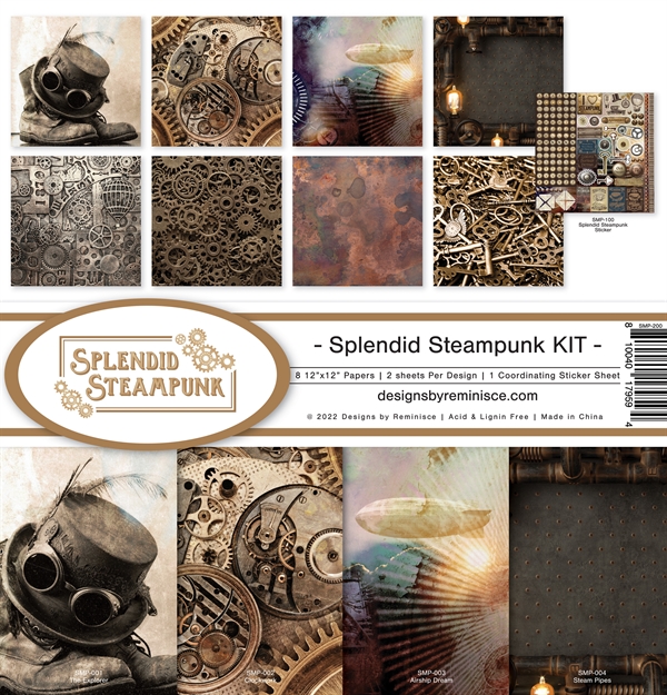 Reminisce Collection Pack 12x12" - Steampunk