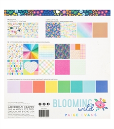 American Crafts PROJECT Pad 12x12" - Paige Evans / Blooming Wild 
