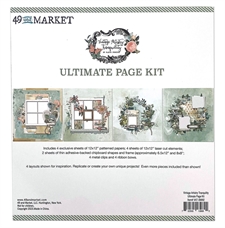 49 and Market Ultimage Page Kit 12x12" - Vintage Artistry Tranquility (sæt m. papir og pynt)