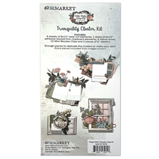 49 and Market Cluster Kit 6x12" - Vintage Artistry Tranquility (pynt)