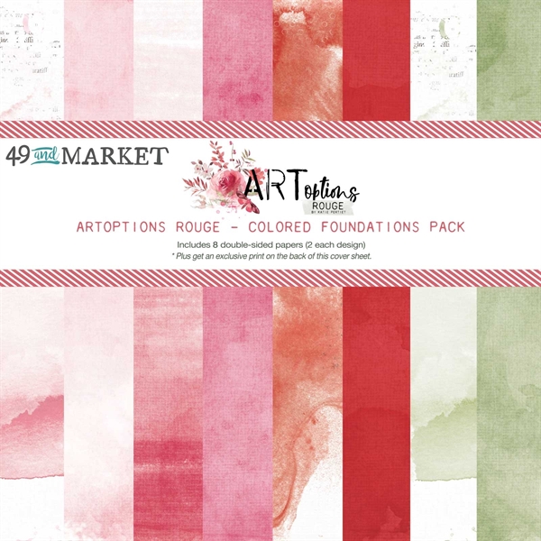 49 and Market Collection Pack 12x12" - Artoptions Rouge Colored Foundations