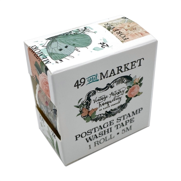 49 and Market - Vintage Artistry Tranquility / Postage Washi