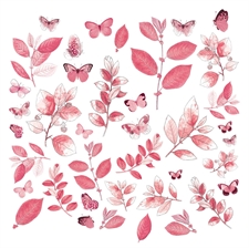 49 and Market Acetate Leaves - Color Swatch: Blossom