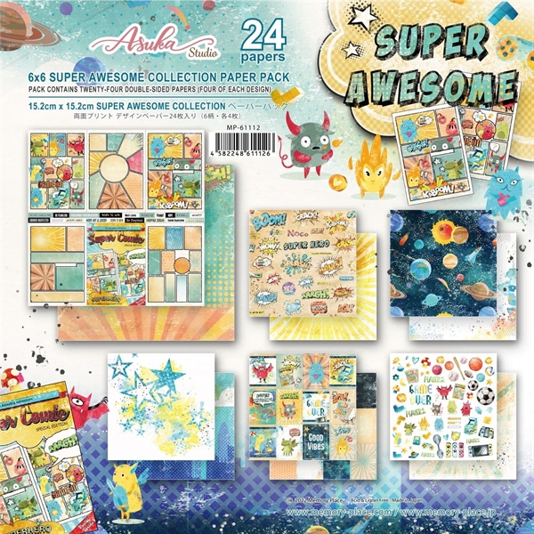 Asuka Studio Paper Pad 6x6" - Super Awesome