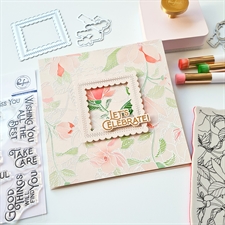 PinkFresh Studios Cling Stamp - Magnolia Pattern